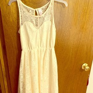 Cream Mini Dress